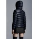 2022 Moncle Bady Short Down Jacket Women Down Puffer Coat Winter Outerwear Night Blue