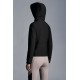 2022 Moncle Isoete Short Down Jacket Women Down Puffer Coat Winter Outerwear Black