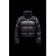 2022 Moncle Jasione Short Down Jacket Women Down Puffer Coat Winter Outerwear Black