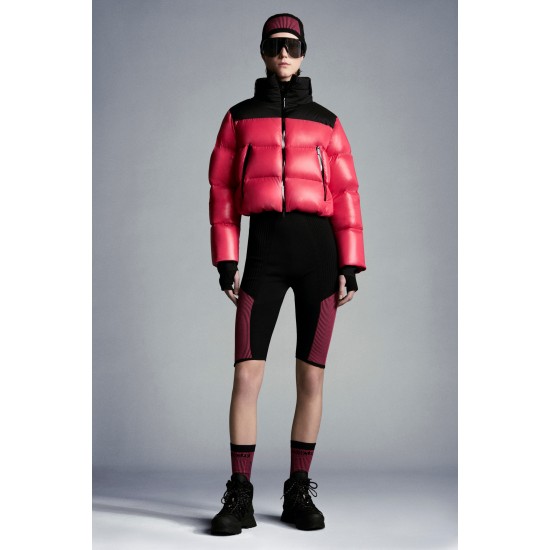2022 Moncle Jasione Short Down Jacket Women Down Puffer Coat Winter Outerwear Pink Black