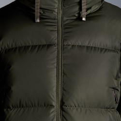 2022 Moncler Asaret Short Down Jacket Women Down Puffer Coat Winter Outerwear Dark Army Green