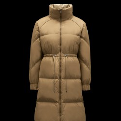 2022 Moncler Citronnier Parka Long Down Jacket Women Down Puffer Coat Winter Outerwear Natural Camel Beige