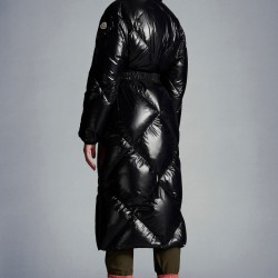 2022 Moncler Cotonniere Parka Long Down Jacket Women Waist Down Puffer Coat Winter Outerwear Black