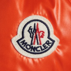 2022 Moncler Cotonniere Parka Long Down Jacket Women Waist Down Puffer Coat Winter Outerwear Bright Orange