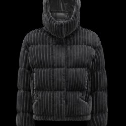 2022 Moncler Daos Short Hooded Down Jacket Women Down Puffer Coat Winter Outerwear Medium Grey