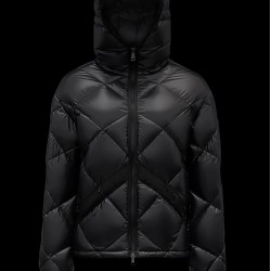 2022 Moncler Egilope Short Down Jacket Women Down Puffer Coat Winter Outerwear Black