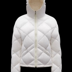 2022 Moncler Egilope Short Down Jacket Women Down Puffer Coat Winter Outerwear White