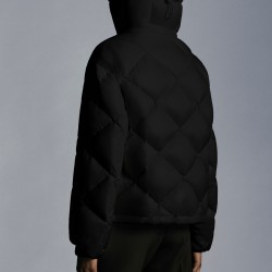 2022 Moncler Egilope Short Hooded Down Jacket Women Down Puffer Coat Winter Outerwear Black