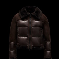 2022 Moncler Epiaire Short Down Jacket Women Down Puffer Coat Winter Outerwear Dark Brown