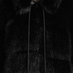 2022 Moncler Epilobe Short Down Jacket Women Down Puffer Coat Winter Outerwear Silk Black