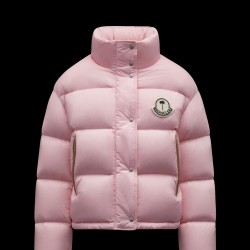 8 MONCLER PALM ANGELS Antora Short Down Jacket Womens Down Puffer Coat Winter Outerwear Pink