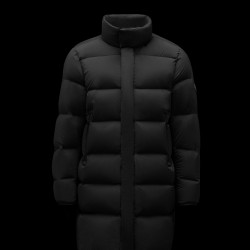 MONCLER Dieppe Long Down Jacket Mens Puffer Down Coat Winter Outerwear Black
