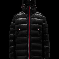 2022 Moncler Courcillon Shiny Hooded Jacket Casual Short Down Jackets Mens Down Purffer Coat Winter Outerwear Black