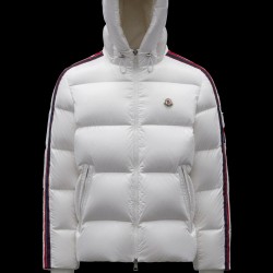 2022 Moncler Dincer Hooded Jacket Casual Short Down Jackets Mens Down Purffer Coat Winter Outerwear Off White