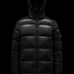 2022 Moncler Ecrins Short Down Jacket Mens Winter Hooded Puffer Down Coat Outerwear Black