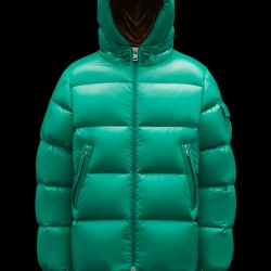 2022 Moncler Ecrins Short Down Jacket Mens Winter Hooded Puffer Down Coat Outerwear Jungle Green