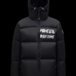 Moncler GRENOBLE Mens Puffers Hooded Down Jackets Short Casual Style Black