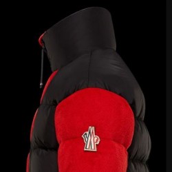 Moncler GRENOBLE Mens Puffers Hooded Down Jackets Short Casual Style Red Black