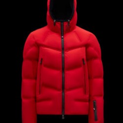 Moncler GRENOBLE Mens Puffers Hooded Down Jackets Short Casual Style Red