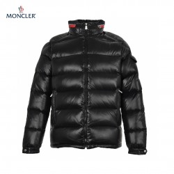 Buy 23FW Moncler Bourne Long Sleeves Short Down Jacket Black Coats 
