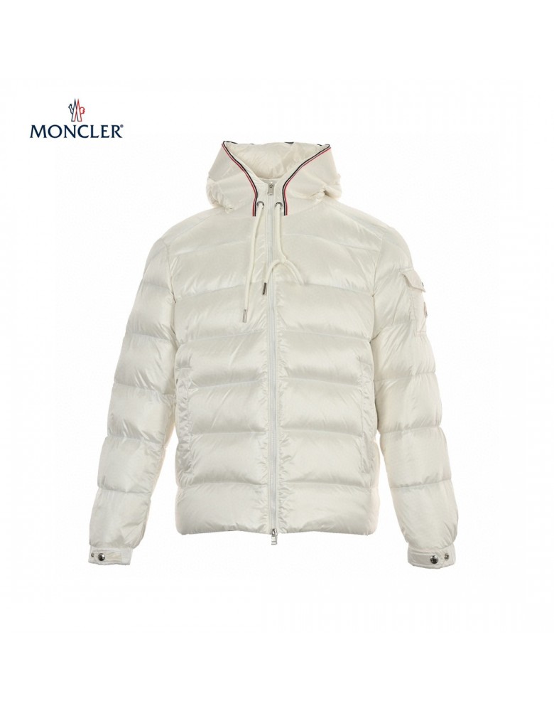 Sale 23FW Moncler Pavin Hood White Long Sleeves Down Jacket 