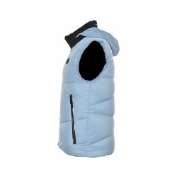 Buy 23FW Moncler Tago Black Blue Sleeveless Hooded Down Vest Outerwear 
