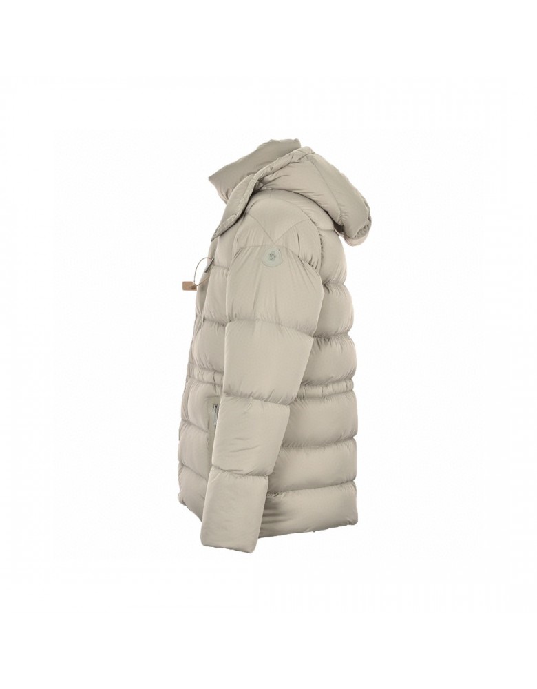 Sale Moncler Bauges Detachable Long Sleeves Short Down Jacket Beige Coats 