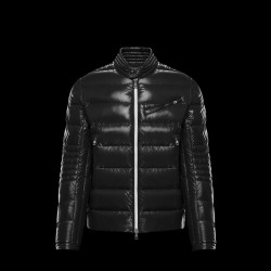 Moncler Berriat Barral Down Jacket For Men Zip Up Short Black 