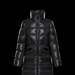 Moncler Down Puffer Jacket Women Long Down Coat Outwear Black 