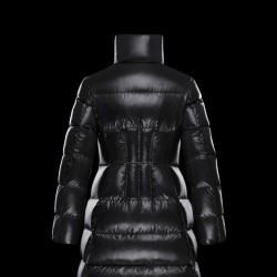 Moncler Down Puffer Jacket Women Long Down Coat Outwear Black 