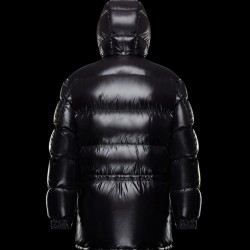 Moncler Genius Hooded Down Jacket Mens Down Puffer Coat Winter Outwear Black 