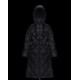 Moncler Hooded Down Jacket Women Long Down Coat Winter Ourtwear DUROC Black 