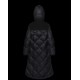 Moncler Hooded Down Jacket Women Long Down Coat Winter Ourtwear DUROC Black 