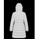 Moncler Hooded Down Jacket Women Long Down Coat Winter Ourtwear White 