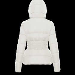 Moncler Hooded Down Jacket Women Short Down Coat Winter Ourtwear White 